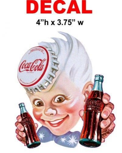 Vintage style  coke coca cola sprite boy with bottle in hand  decal / sticker for sale