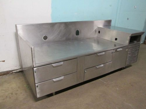 &#034;LaROSA&#034; H.D.COMMERCIAL S.S.(93&#034;W) REFRIGERATED 4 DRAWERS + 1 DOOR CHEF-BASE