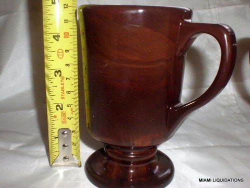 Continental Plastics 8008 Caballero pedestal mug retro vintage Walnut