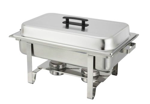 8 Quart Stainless Steel Full Size Chafer Lid Holder Chaffing Food Pan Catering