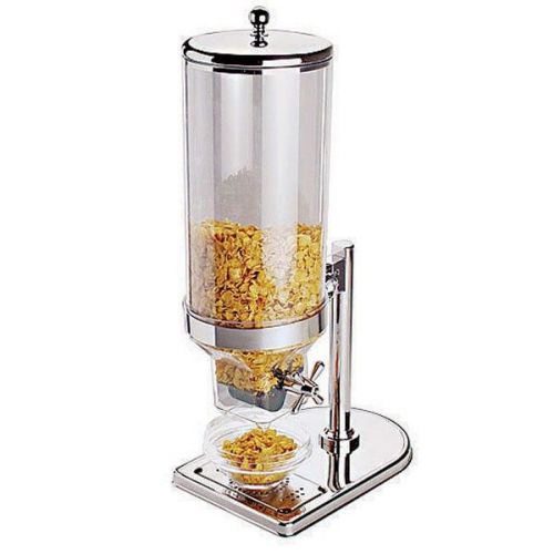 Breakfast bar 8.5 quart - 9.3604 l polypropylene cereal dispenser s/s lid for sale