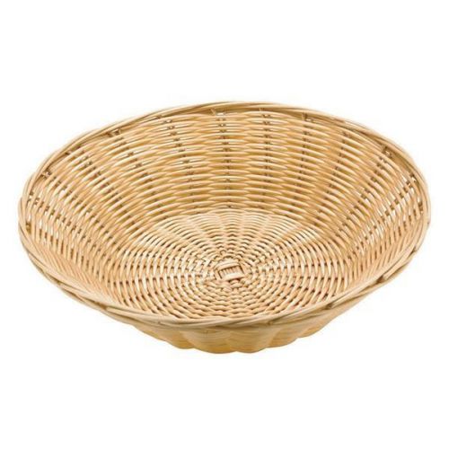 world cuisine splayed round polyrattan bread basket set of 6