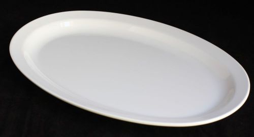 4Dz White  Melamine Oval Platters Narrow Rim 9-1/2&#034; X 6-3/4&#034; US 510 (OP-610)