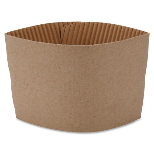 Genuine Joe GJO19049CT Protective Corrugated Hot Cup Sleeves Pack of 50