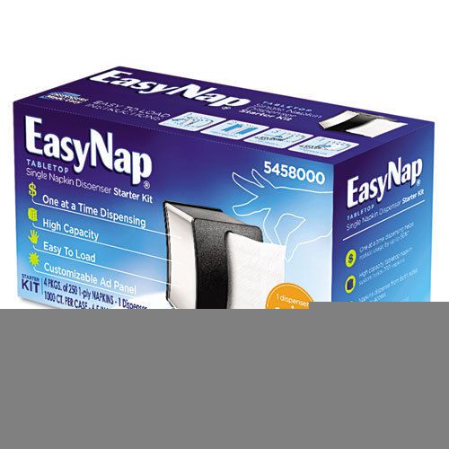 Easy nap tabletop single napkin dispenser starter kit  - gpc5458000 for sale