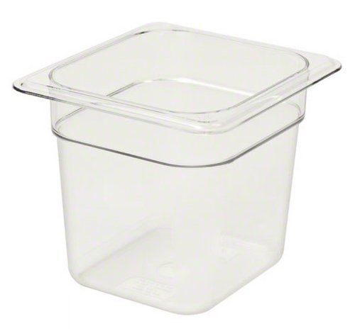 Cambro 66CW-135 6-Inch Camwear Polycarbonate Food Pan  Size 1/6  Clear