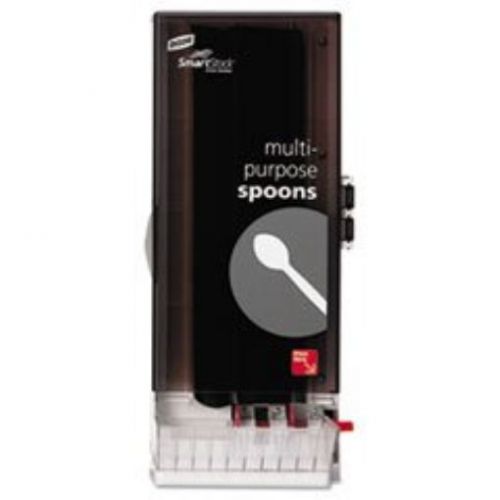 **SmartStock Utensil Dispenser  Spoon  10&#034; x 8.75&#034; x 24.5&#034;  Translucent Gray