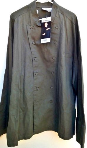 New olive executive chef coat/jacket (fcol-oli) by chef works size: 2xl unisex for sale