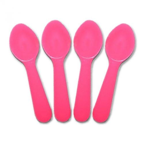 Mini Pink Taster Spoons - Bulk Case of 3,000 
