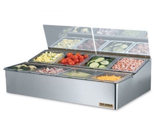 San Jamar (FP9248FL) EZ Chill Food Prep Center w/ 8 Pans