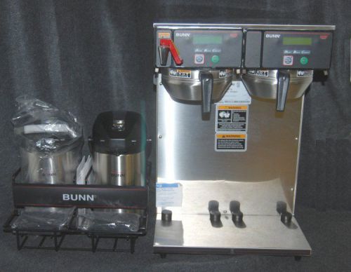 New bunn-o-matic dual airpot coffee brewer + hot water &amp; airpots! for sale