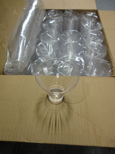 * (500) 9 0Z. ICE CREAM CLEAR PLASTIC CUPS, PLAIN