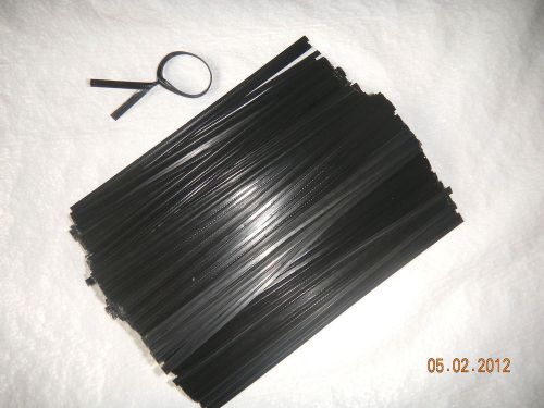 500 6&#034; Black Plastic Twist Ties, 6-inch for many uses