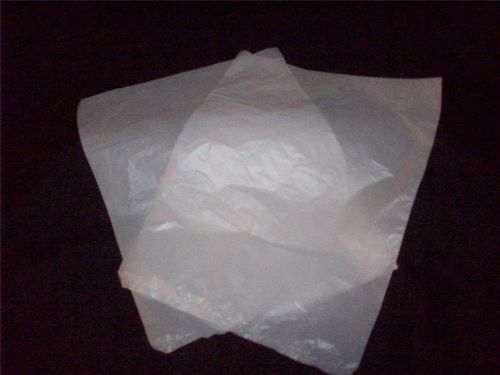 100 Pcs. 8.5 x 11 Plastic Merchandise Retail Bags White Plastic Retail Parties