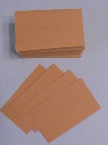 100 No. 3  Coin/Small Parts Envelopes 2-1/2&#034; x4-1/4&#034;