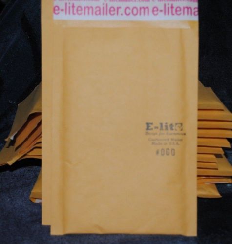 40 (30+10) #000 4&#034;x 8&#034; Premium US MADE Kraft Bubble Mailer Padded Envelope Bag