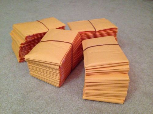 100 ct Kraft Bubble Mailers Self-Sealing Envelopes, 4 x 6&#034;
