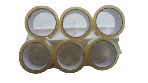 6 rolls carton sealing clear packing/shipping/box tape 1.6 mil- 2&#034; x 55 yards for sale