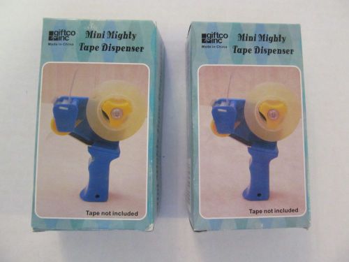 LOT of 2 giftco Inc MINI Mighty Tape Dispensers 5&#034; L x 21/2&#034; W Tape not included