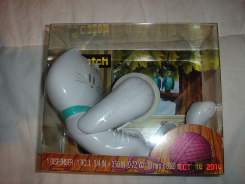 3M SCOTCH Kitty Tape Dispenser, 1&#034; Core for 1/2&#034; and 3/4&#034; Tapes C39 KITTY WHITE