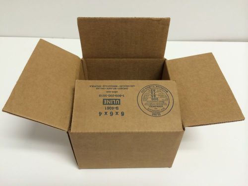 New 50 6x6x4 U-Line S-4061 Cardboard Shipping corrugated Boxes High Quality