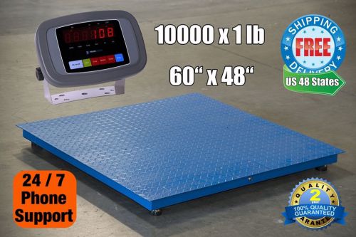New 10000lb / 1lb 5&#039;x4&#039; (60&#034; x 48&#034;) Floor Scale / Pallet Scale with Indicator