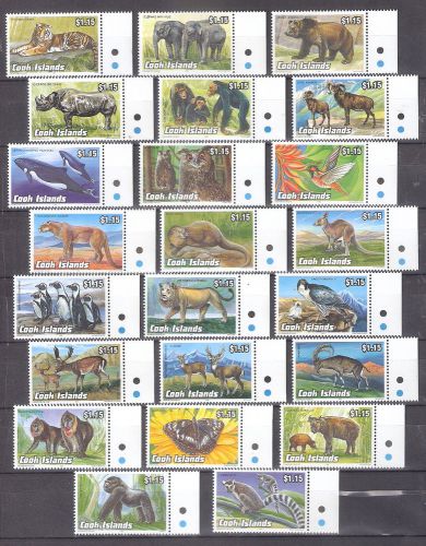 Cook Islands &#034;Animals&#034; Full set of  23 stamps Sc #1095-1106,1119-24,1134-38/CV60