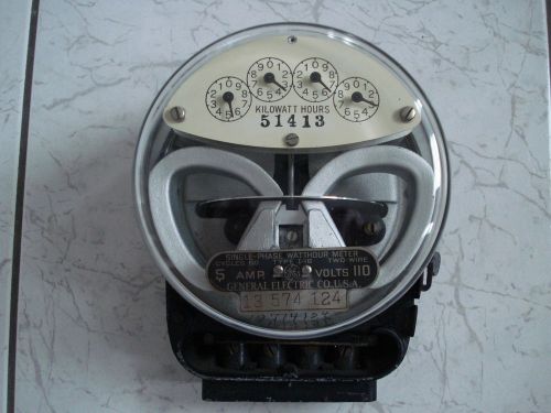 VINTAGE  G.E  ELECTRIC METER   TYPE  I-16