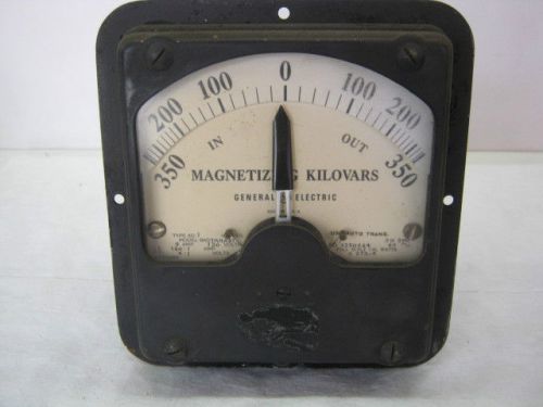 Vintage Meter Ge Magnetizing Kilovars Type AD-7 Model 8AD7KRA21
