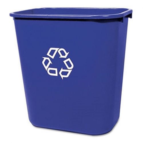 Rubbermaid Deskside Recycling Container - Blue - 28 qt.  - FREE SHIPPING NOW -