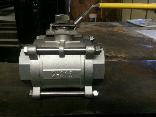Two-2&amp;3/16 inch Stainless steel 3 part valve