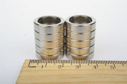 CA 10x Earth Permanent Nd-Fe-B Magnets (D19x5mm)-Hole 14mm N50 Strong Ring Rare