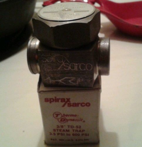 Spirax Sarco 3/8&#034; TD Steam Trap 54529 NIB