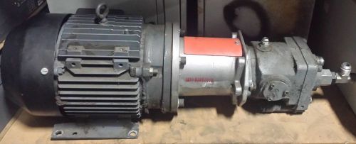 Hawker siddeley electric motor hydraulic power unit 2424210-00m 7.5hp 1730-rpm for sale