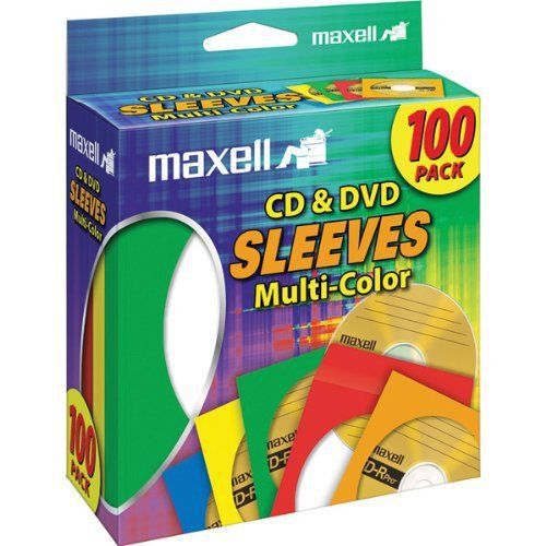 Sleeves CD/DVD Multi-Color 100pk