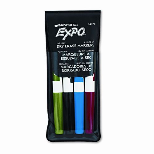 Expo® dry erase markers, fine point, assorted, 4/set set of 2 for sale