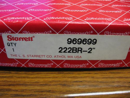 STARRETT NO. 222BR-2 SHEET METAL MICROMETER  6&#034; THROAT