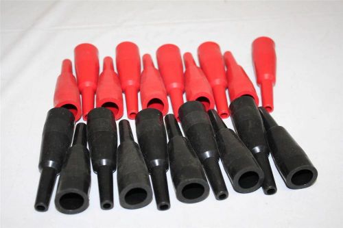 Mueller #29 (lot of 20) alligator clip insulators 10-red, 10-black made in usa for sale