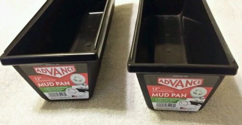 LOT OF 2 MUD PAN ADVANCE 12 INCHES PLASTIC BRAND NEW