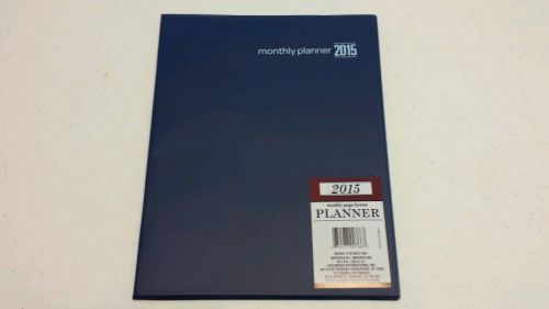 2015 Monthly Planner in Monthly Page Format -Blue