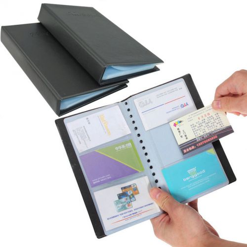 120 Cards Business Name ID Credit Card Holder Book Case Keeper Organizer
