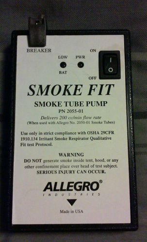 Allegro 2055 -01  smoke fit - smoke tube pump good condition tested works for sale