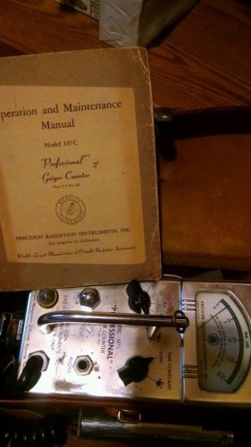 Professional Geiger Counter Model 107C Operation &amp; Maintenance manual Photo Copy