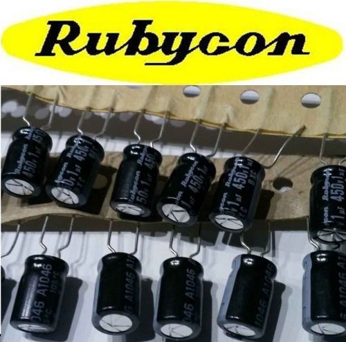 5 pieces RUBYCON 450V1UF BXC CAPACITOR
