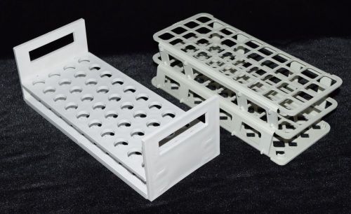 2x Plastic Test Tube Racks – Lab Supplies