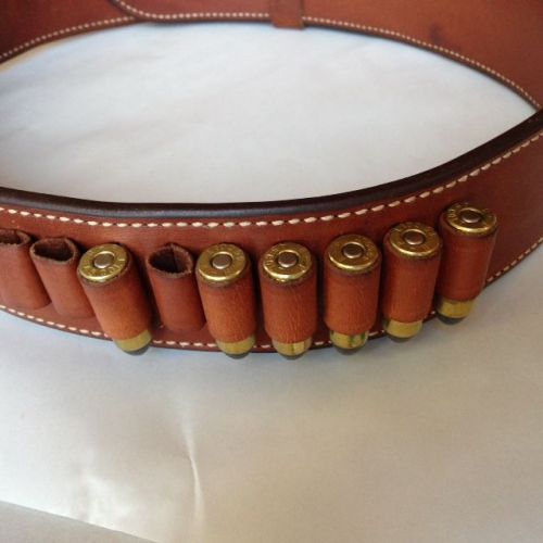 Bianchi #B7 Leather Ammo Belt Size 34 with 44/45 caliber loops