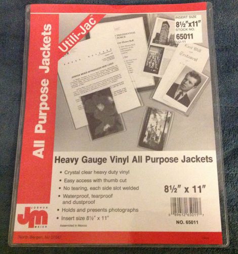 26) Heavy Gauge VINYL All Purpose Jackets / Protectors Photos, Documents #65011