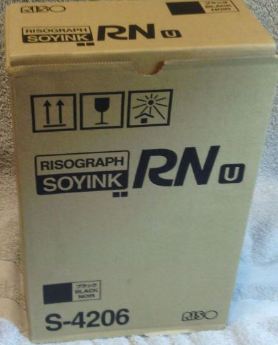 Riso Ink Cartridge S-4206 Black, Open Box Single Unused Cartridge