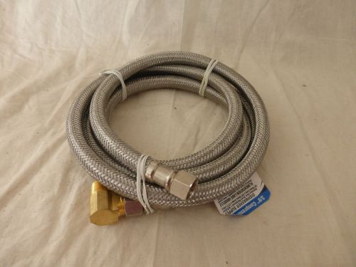 72&#034; dishwasher supply tubing - braided stainless steel - 3/8&#034; compression ftg for sale