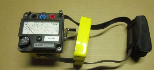 Aemc hand crank insulation megohmmeter analog tester 1250n with leads for sale